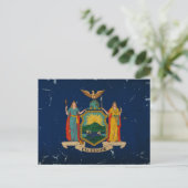 New York State Flag  Briefkaart (Staand voorkant)