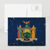 New York State Flag  Briefkaart (Voorkant / Achterkant)