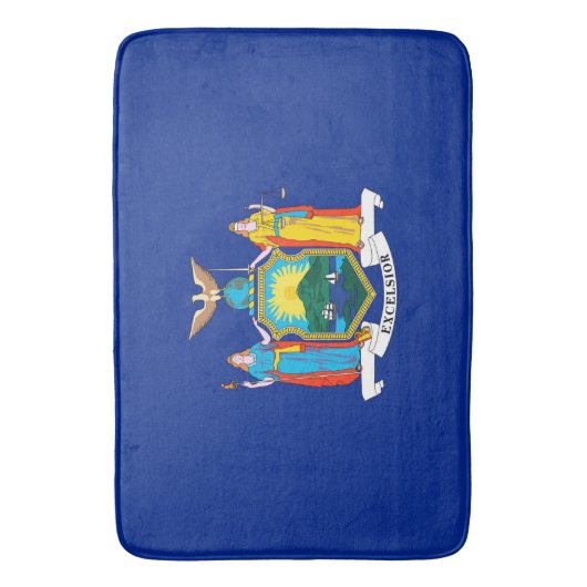 New York State Flag Design Badmat (Voorkant Verticaal)