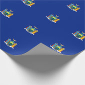 New York State Flag Design Cadeaupapier (Hoek)