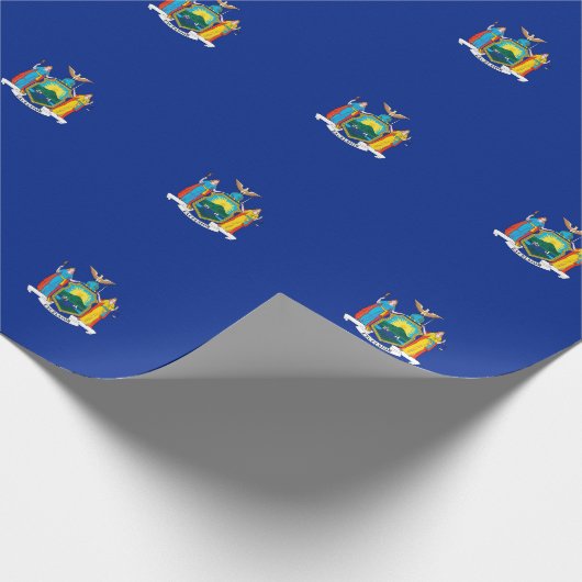 New York State Flag Design Cadeaupapier (Hoek)