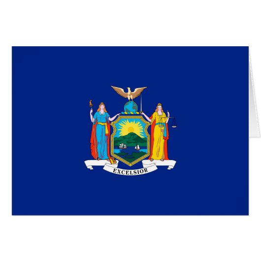 New York State Flag Design Decor (Voorkant Horizontaal)