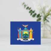 New York State Flag Design Decor Briefkaart (Staand voorkant)