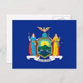 New York State Flag Design Decor Briefkaart (Voorkant / Achterkant)