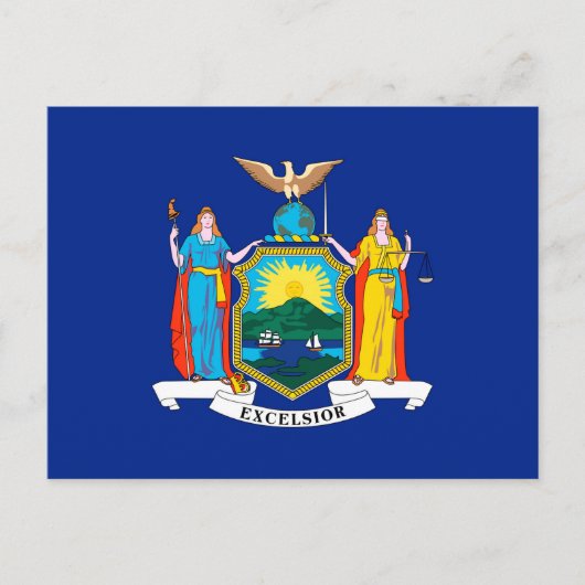 New York State Flag Design Decor Briefkaart (Voorkant)