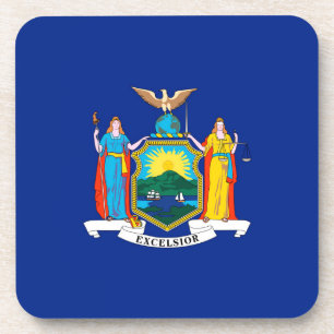 New York State Flag Design Drankjes Onderzetter