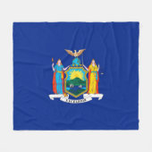 New York State Flag Design Fleece Deken (Voorkant (Horizontaal))