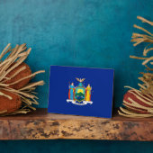 New York State Flag Design Fotoplaat (Zijkant)