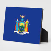 New York State Flag Design Fotoplaat (Zijkant)