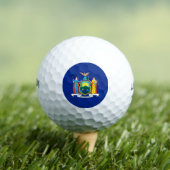 New York State Flag Design Golfballen (Insitu Shirt)