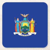 New York State Flag Design Kartonnen Onderzetters (Voorkant)