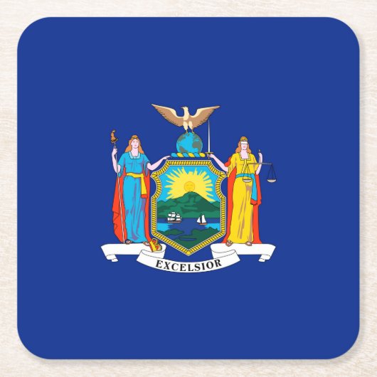 New York State Flag Design Kartonnen Onderzetters (Voorkant)