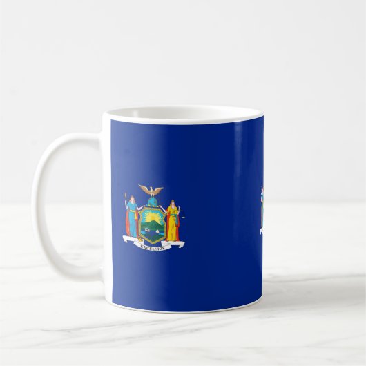 New York State Flag Design Koffiemok (Links)