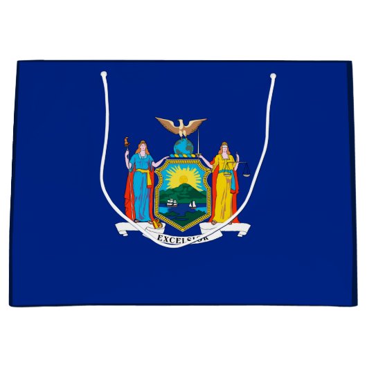 New York State Flag Design Large Cadeautasje (Voorkant)