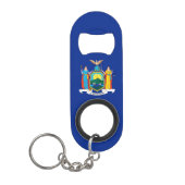 New York State Flag Design Mini Flessenopener (Voorkant)