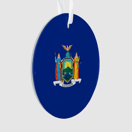 New York State Flag Design Ornament (voorkant)