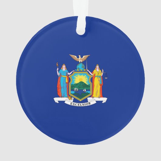 New York State Flag Design Ornament (achterkant)