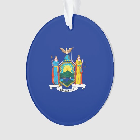 New York State Flag Design Ornament (voorkant)
