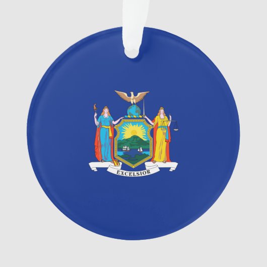 New York State Flag Design Ornament (voorkant)