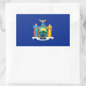 New York State Flag Design Rechthoekige Sticker (Tas)