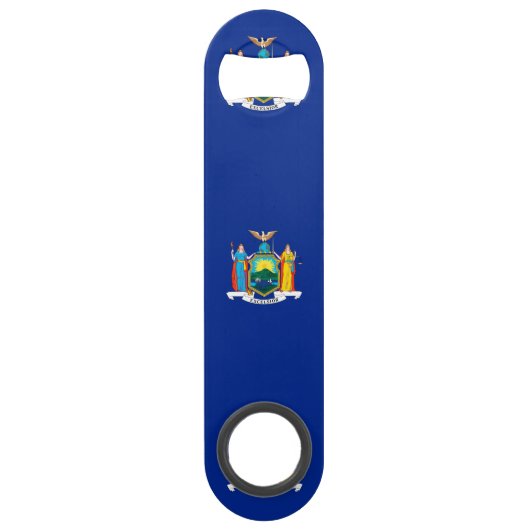 New York State Flag Design Speed Flessenopener (Achterkant)