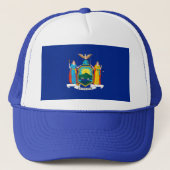 New York State Flag Design Trucker Pet (Voorkant)