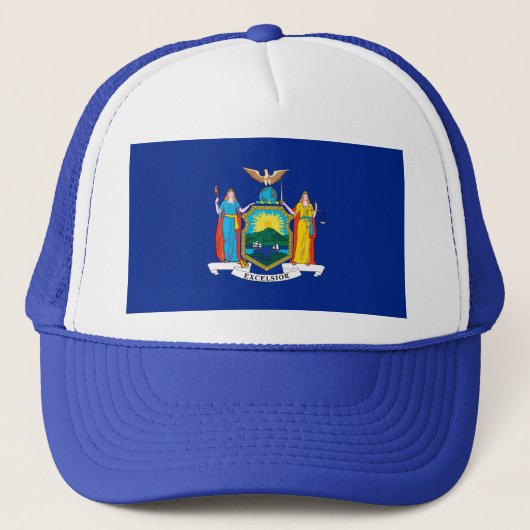 New York State Flag Design Trucker Pet (Voorkant)