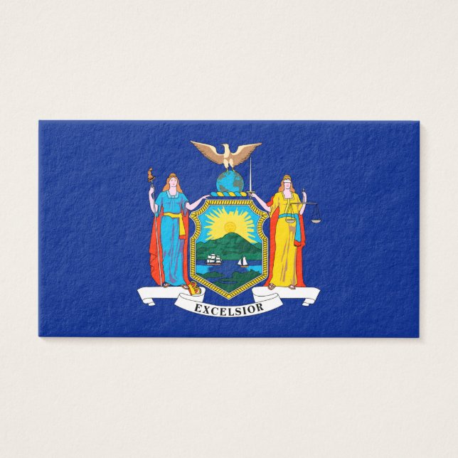 New York State Flag Design Visitekaartje (Voorkant)