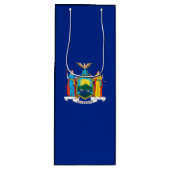 New York State Flag Design Wijn Cadeautas (Voorkant)