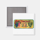New York State Grapes Magneet (Voorkant / Achterkant)