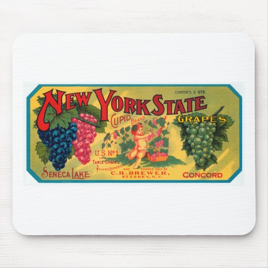 New York State Grapes Muismat (Voorkant)