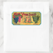New York State Grapes Rechthoekige Sticker (Tas)