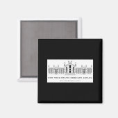 New York State Inebriate Asylum Binghamton 1858 _1 Magneet (Voorkant / Achterkant)