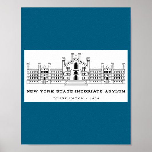 New York State Inebriate Asylum Binghamton 1858 _1 Poster (Voorkant)
