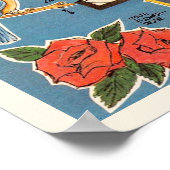  New York State Kaart 18x12 Afdrukken Poster (Hoek)