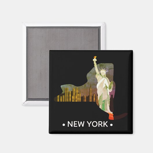 New York State Magnet (Voorkant / Achterkant)