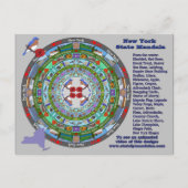 New York State Mandala Briefkaart (Voorkant)