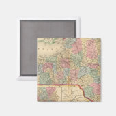 New York State Map door Mitchell Magneet (Voorkant / Achterkant)