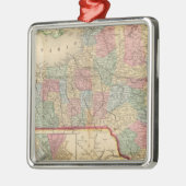 New York State Map door Mitchell Metalen Ornament (Links)