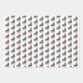 New York State Merry Christmas Aangepaste tekst Inpakpapier Vel (Voorkant 3)