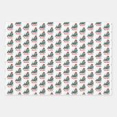 New York State Merry Christmas Aangepaste tekst Inpakpapier Vel (Voorkant)