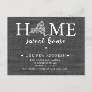 New York State Moving Announcement Post Kaart
