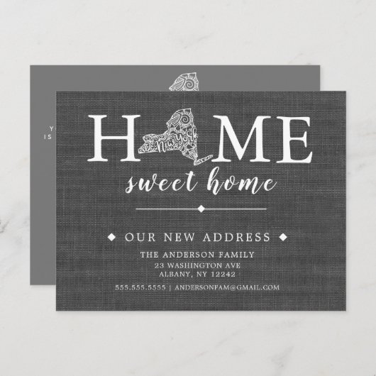 New York State Moving Announcement Post Kaart (Voorkant / Achterkant)