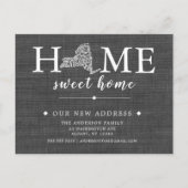 New York State Moving Announcement Post Kaart (Voorkant)