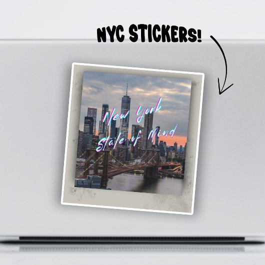 New York State of Mind Aesthetic vinyl Sticker 