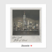 New York State of Mind, City Lights vinyl Sticker  (Vel)