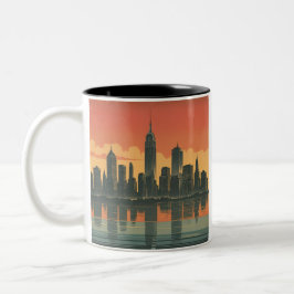 New York State of Mind - Retro Skyline Mok
