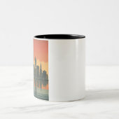 New York State of Mind - Retro Skyline Mok (Center)