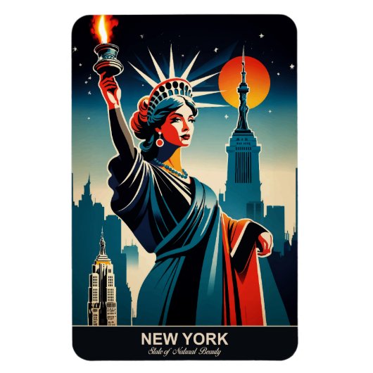 New York: State of Natural Beauty Flexibel Magneet (Verticaal)