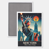 New York: State of Natural Beauty-magneet Magneet (Voorkant / Achterkant)